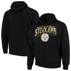 G-III Sales Shop 26 Men's G-III Sports by Carl Banks Black Pittsburgh Steelers Perfect Season Full-Zip Hoodie