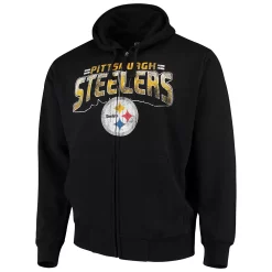 Men's G-III Sports by Carl Banks Black Pittsburgh Steelers Perfect Season Full-Zip Hoodie 8 Men's G-III Sports by Carl Banks Black Pittsburgh Steelers Perfect Season Full-Zip Hoodie -G-III Sales Shop 4022784 ALT2