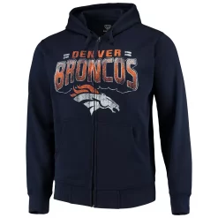 Men's G-III Sports by Carl Banks Navy Denver Broncos Perfect Season Full-Zip Hoodie -G-III Sales Shop 4062902 ALT2