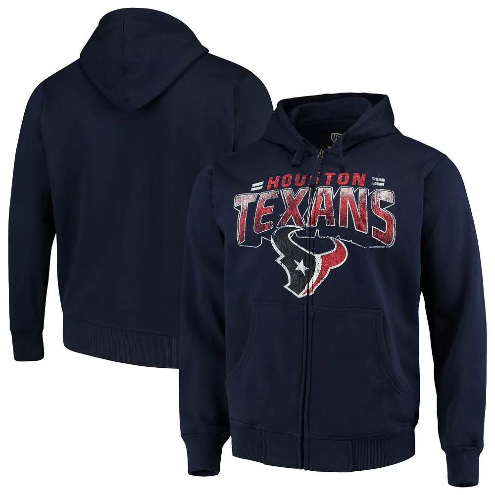 Men's G-III Sports by Carl Banks Navy Houston Texans Perfect Season Full-Zip Hoodie 3 Men's G-III Sports by Carl Banks Navy Houston Texans Perfect Season Full-Zip Hoodie