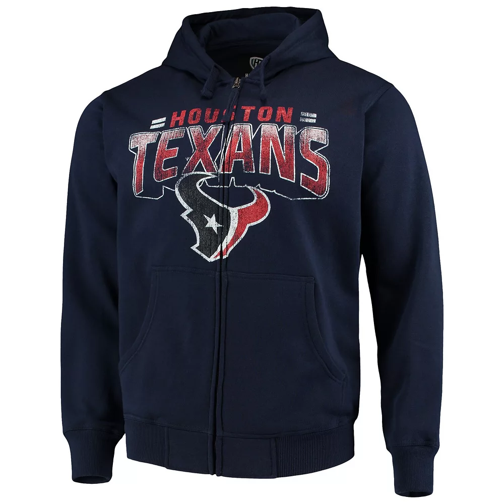 Men's G-III Sports by Carl Banks Navy Houston Texans Perfect Season Full-Zip Hoodie 5 Men's G-III Sports by Carl Banks Navy Houston Texans Perfect Season Full-Zip Hoodie - Image 3