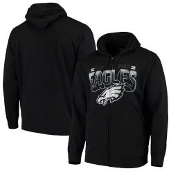 G-III Sales Shop 10 Men's G-III Sports by Carl Banks Black Philadelphia Eagles Perfect Season Full-Zip Hoodie