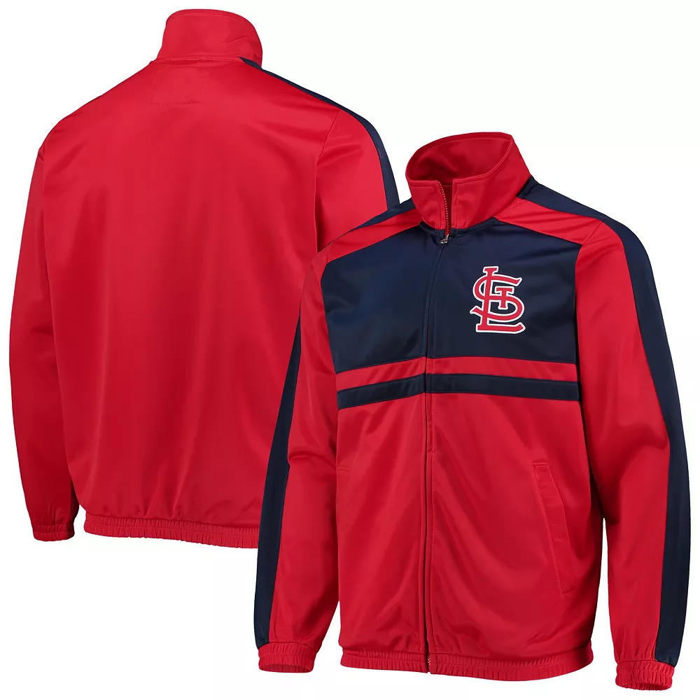 Men's G-III Sports by Carl Banks Red St. Louis Cardinals Full-Zip Track Jacket 4 Men's G-III Sports by Carl Banks Red St. Louis Cardinals Full-Zip Track Jacket - Image 2