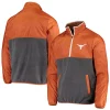 Men's G-III Sports by Carl Banks Gray/Texas Orange Texas Longhorns College Advanced Transitional Half-Zip Jacket 1 Men's G-III Sports by Carl Banks Gray/Texas Orange Texas Longhorns College Advanced Transitional Half-Zip Jacket -G-III Sales Shop 4822433