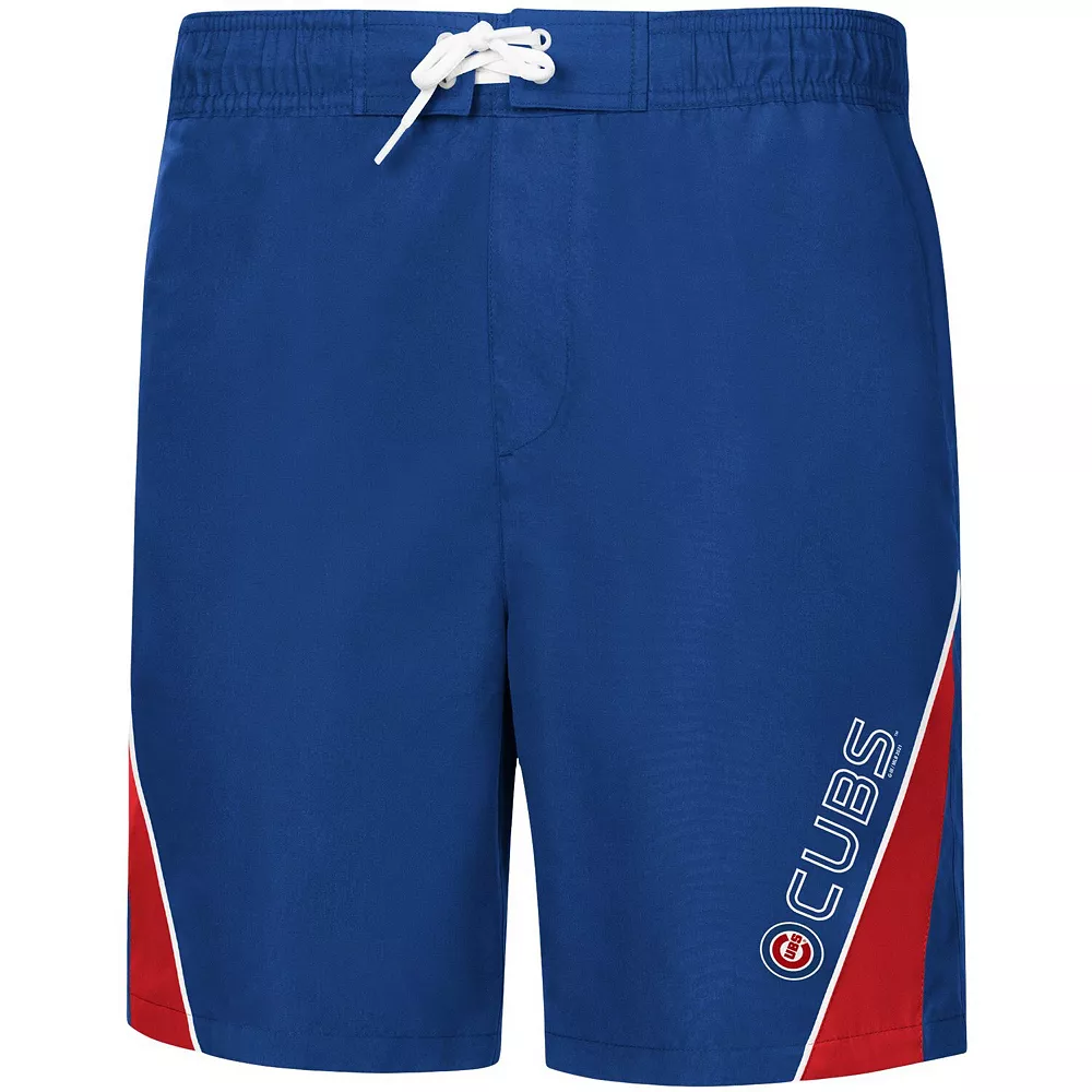 Men's G-III Sports by Carl Banks Royal Chicago Cubs Sunrise Volley Swim Trunks 5 Men's G-III Sports by Carl Banks Royal Chicago Cubs Sunrise Volley Swim Trunks - Image 3