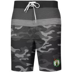 Men's G-III Sports by Carl Banks Black Boston Celtics Wave Camo Quick-Dry Swim Trunks -G-III Sales Shop 4983646 ALT2