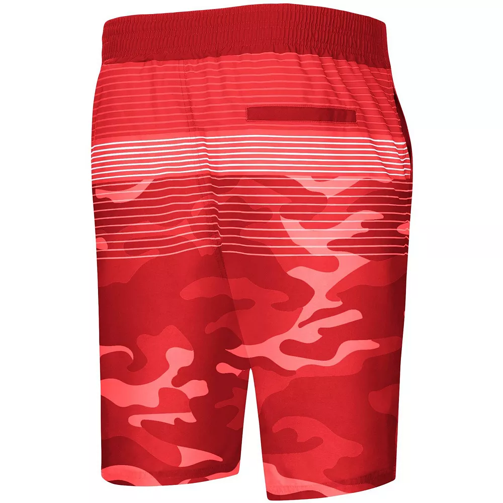 Men's G-III Sports by Carl Banks Red Chicago Bulls Wave Camo Quick-Dry Swim Trunks 6 Men's G-III Sports by Carl Banks Red Chicago Bulls Wave Camo Quick-Dry Swim Trunks - Image 4
