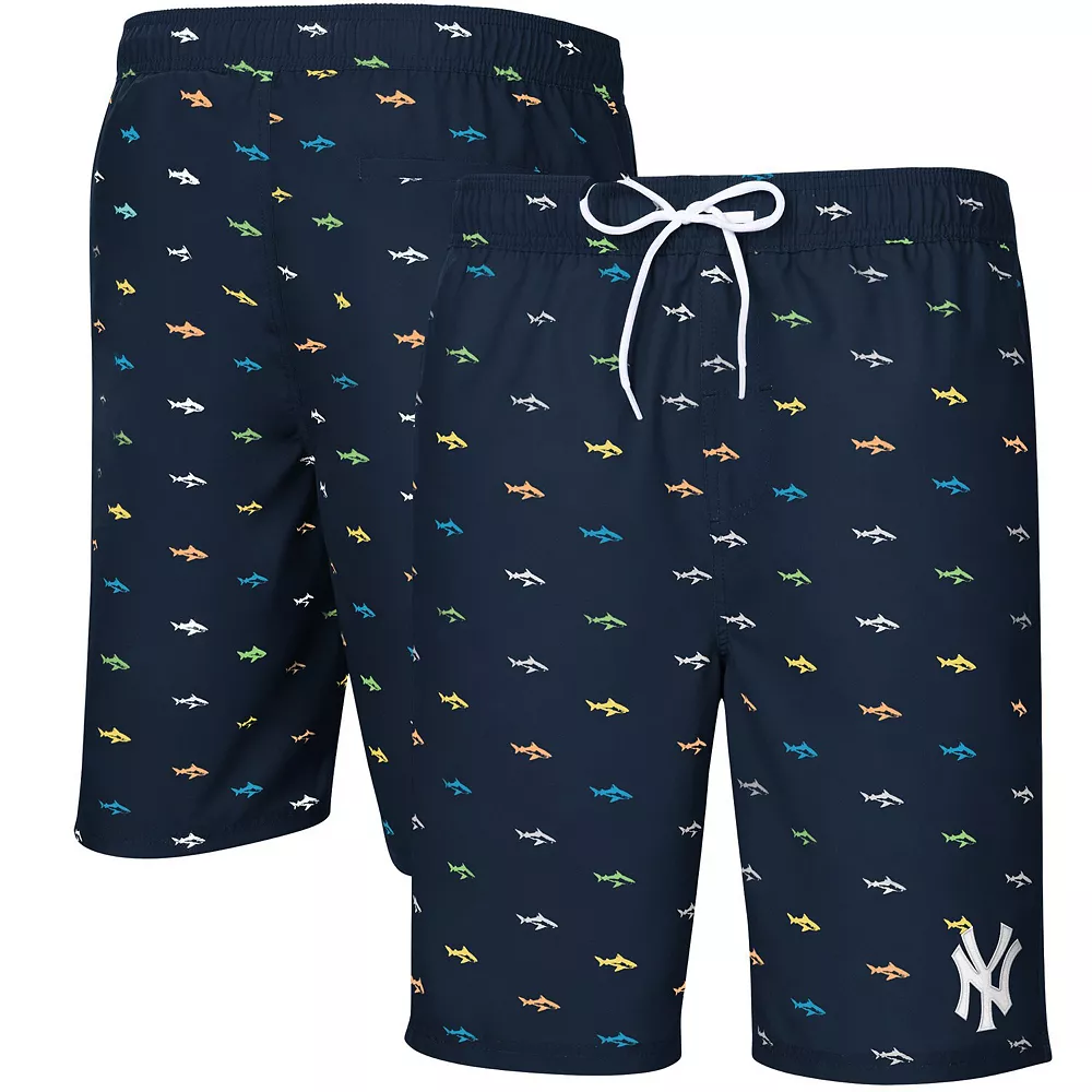Men's G-III Sports by Carl Banks Navy New York Yankees Anchor Swim Trunks 3 Men's G-III Sports by Carl Banks Navy New York Yankees Anchor Swim Trunks