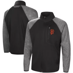 Men's G-III Sports by Carl Banks Black San Francisco Giants Freestyle Transitional Raglan Full-Zip Jacket