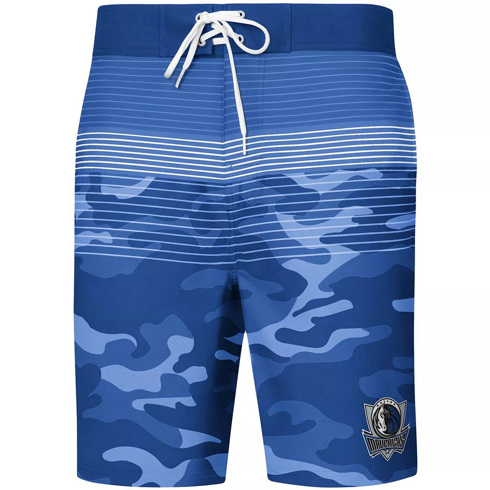 Men's G-III Sports by Carl Banks Blue Dallas Mavericks Wave Camo Quick-Dry Swim Trunks 5 Men's G-III Sports by Carl Banks Blue Dallas Mavericks Wave Camo Quick-Dry Swim Trunks - Image 3
