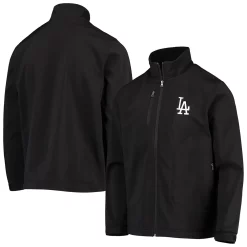 Men's G-III Sports by Carl Banks Black Los Angeles Dodgers Strong Side Full-Zip Jacket