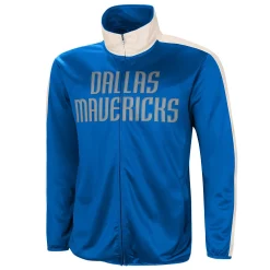 Men's G-III Sports by Carl Banks Blue/White Dallas Mavericks Zone Blitz Tricot Full-Zip Track Jacket -G-III Sales Shop 5021396 ALT2