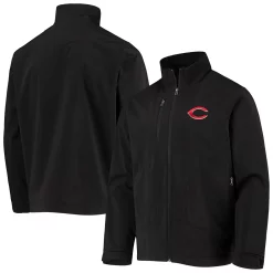Men's G-III Sports by Carl Banks Black Cincinnati Reds Strong Side Full-Zip Jacket