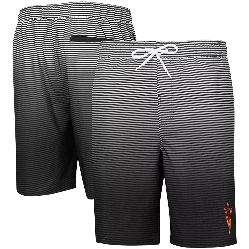 Men's G-III Sports by Carl Banks Black Arizona State Sun Devils Ocean Swim Trunks 3 Men's G-III Sports by Carl Banks Black Arizona State Sun Devils Ocean Swim Trunks