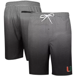 Men's G-III Sports by Carl Banks Black Miami Hurricanes Ocean Swim Trunks