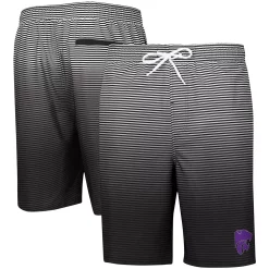 Men's G-III Sports by Carl Banks Black Kansas State Wildcats Ocean Swim Trunks