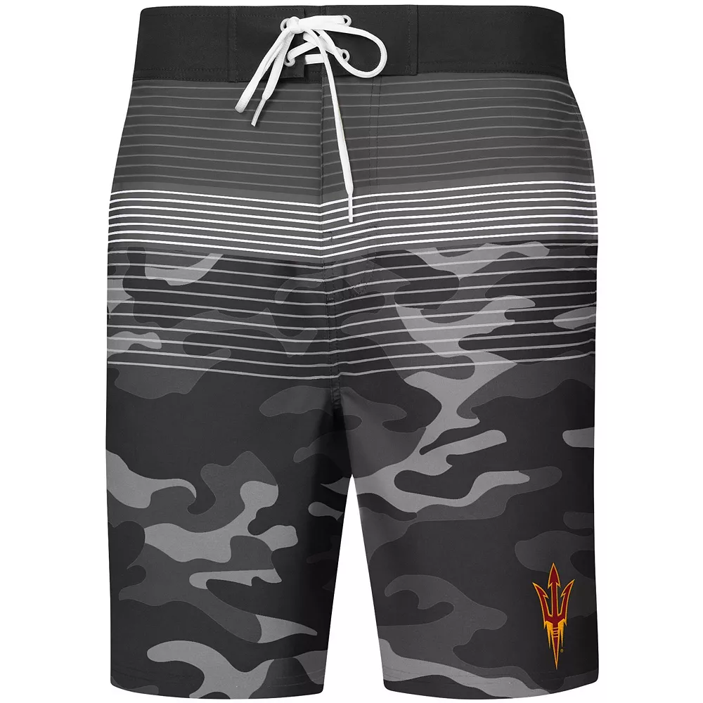 Men's G-III Sports by Carl Banks Black Arizona State Sun Devils Wave Camo Swim Trunks 5 Men's G-III Sports by Carl Banks Black Arizona State Sun Devils Wave Camo Swim Trunks - Image 3