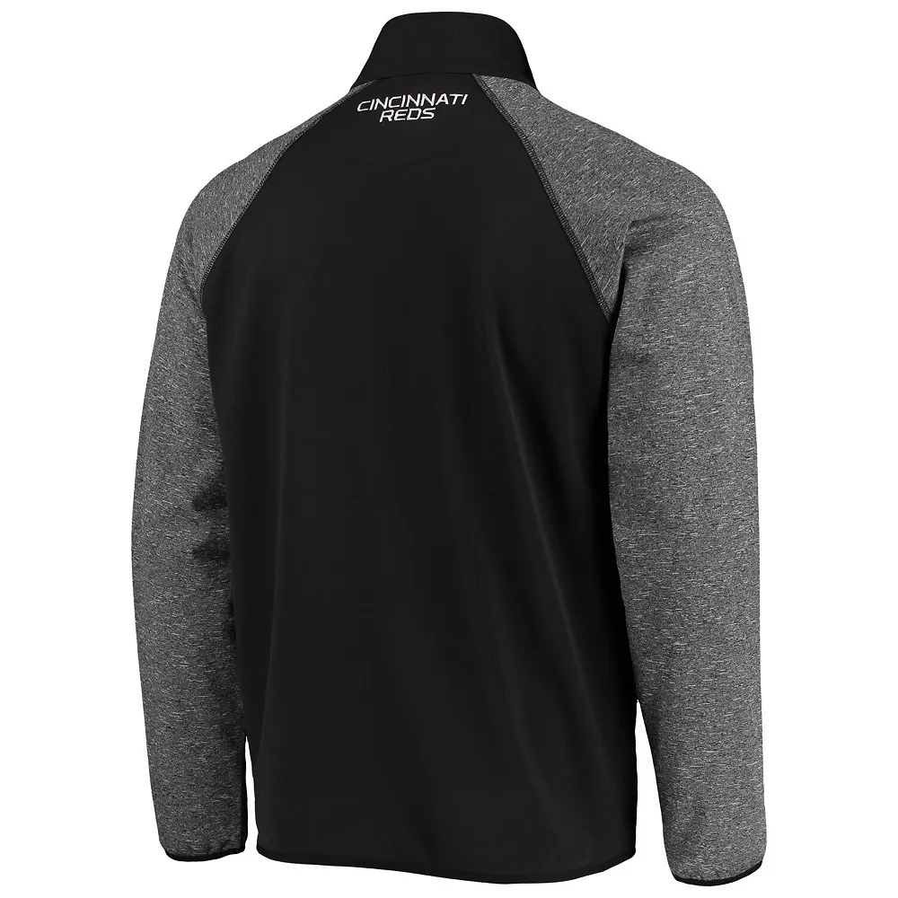 Men's G-III Sports by Carl Banks Black Cincinnati Reds Freestyle Transitional Raglan Full-Zip Jacket 6 Men's G-III Sports by Carl Banks Black Cincinnati Reds Freestyle Transitional Raglan Full-Zip Jacket - Image 4
