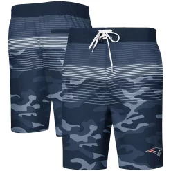 Men's G-III Sports by Carl Banks Navy New England Patriots Wave Swim Trunks