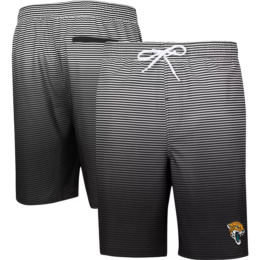 Men's G-III Sports by Carl Banks Black Jacksonville Jaguars Ocean Swim Trunks 3 Men's G-III Sports by Carl Banks Black Jacksonville Jaguars Ocean Swim Trunks