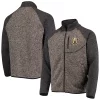 Men's G-III Sports by Carl Banks Charcoal/Black Vegas Golden Knights Switchback Transitional Raglan Full-Zip Jacket