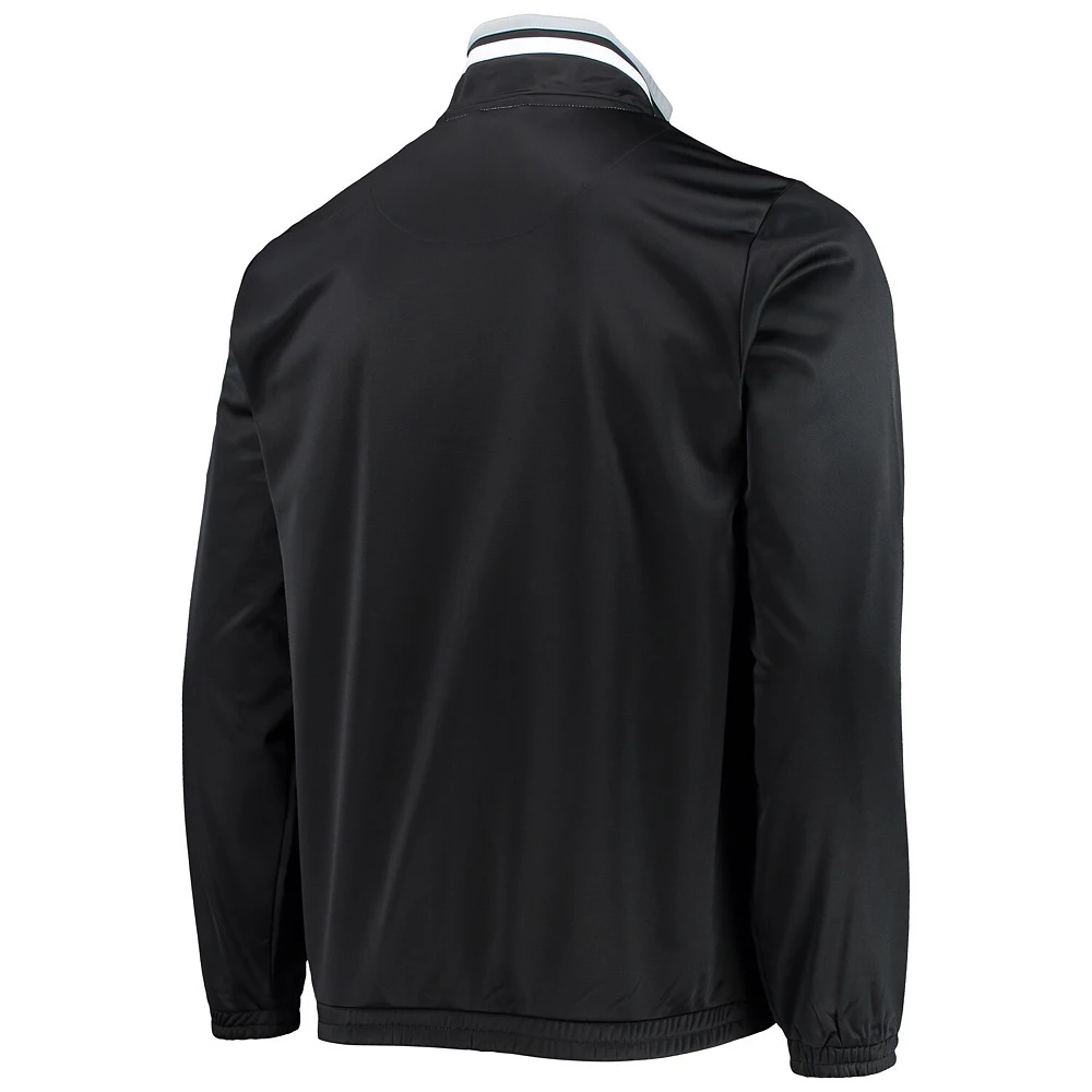Men's G-III Sports by Carl Banks Black Brooklyn Nets Dual-Threat Tricot Full-Zip Track Jacket 6 Men's G-III Sports by Carl Banks Black Brooklyn Nets Dual-Threat Tricot Full-Zip Track Jacket - Image 4