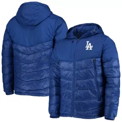 Men's G-III Sports by Carl Banks Royal Los Angeles Dodgers Storm Hoodie Full-Zip Puffer Jacket