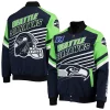 Men's G-III Sports by Carl Banks College Navy/Neon Green Seattle Seahawks Extreme Strike Cotton Twill Full-Snap Jacket 1 Men's G-III Sports by Carl Banks College Navy/Neon Green Seattle Seahawks Extreme Strike Cotton Twill Full-Snap Jacket -G-III Sales Shop 5410250