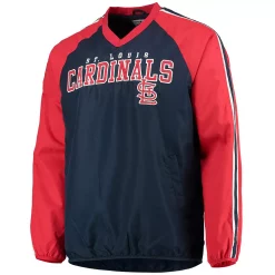 Men's G-III Sports by Carl Banks Navy/Red St. Louis Cardinals Kickoff Raglan V-Neck Pullover Jacket 8 Men's G-III Sports by Carl Banks Navy/Red St. Louis Cardinals Kickoff Raglan V-Neck Pullover Jacket -G-III Sales Shop 5411837 ALT2