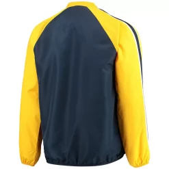 Men's G-III Sports by Carl Banks Navy/Gold Milwaukee Brewers Kickoff Raglan V-Neck Pullover Jacket -G-III Sales Shop 5411865 ALT3