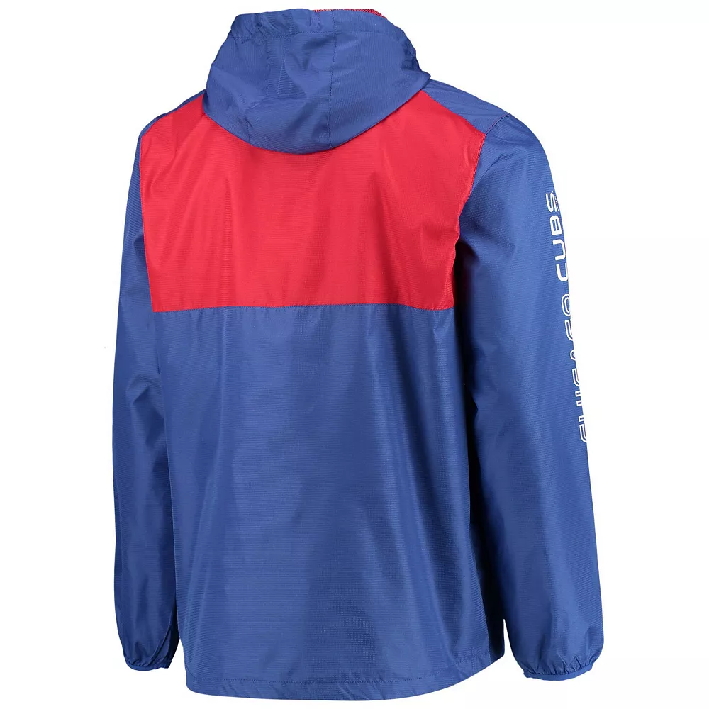 Men's G-III Sports by Carl Banks Royal/Red Chicago Cubs Lineman Half-Zip Hoodie Jacket 6 Men's G-III Sports by Carl Banks Royal/Red Chicago Cubs Lineman Half-Zip Hoodie Jacket - Image 4
