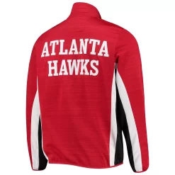 Men's G-III Sports by Carl Banks Red Atlanta Hawks 75th Anniversary Power Forward Space-Dye Full-Zip Track Jacket -G-III Sales Shop 5604369 ALT3