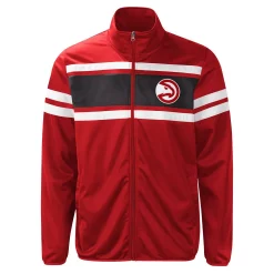 Men's G-III Sports by Carl Banks Red Atlanta Hawks Power Pitcher Full-Zip Track Jacket -G-III Sales Shop 5694255 ALT2