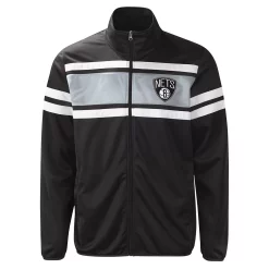 Men's G-III Sports by Carl Banks Black Brooklyn Nets Power Pitcher Full-Zip Track Jacket -G-III Sales Shop 5695185 ALT2