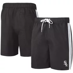 Men's G-III Sports by Carl Banks Black Chicago White Sox Sand Beach Volley Swim Shorts