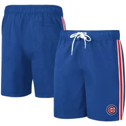 Men's G-III Sports by Carl Banks Royal Chicago Cubs Sand Beach Volley Swim Shorts