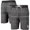 Men's G-III Sports by Carl Banks Charcoal Chicago White Sox Horizon Volley Swim Trunks