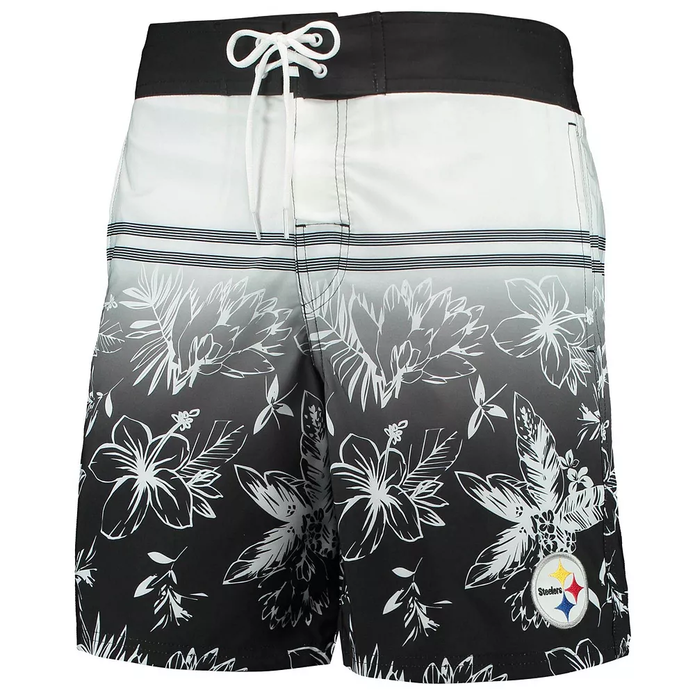 Men's G-III Sports by Carl Banks Black Pittsburgh Steelers Island Volley Swim Shorts 5 Men's G-III Sports by Carl Banks Black Pittsburgh Steelers Island Volley Swim Shorts - Image 3