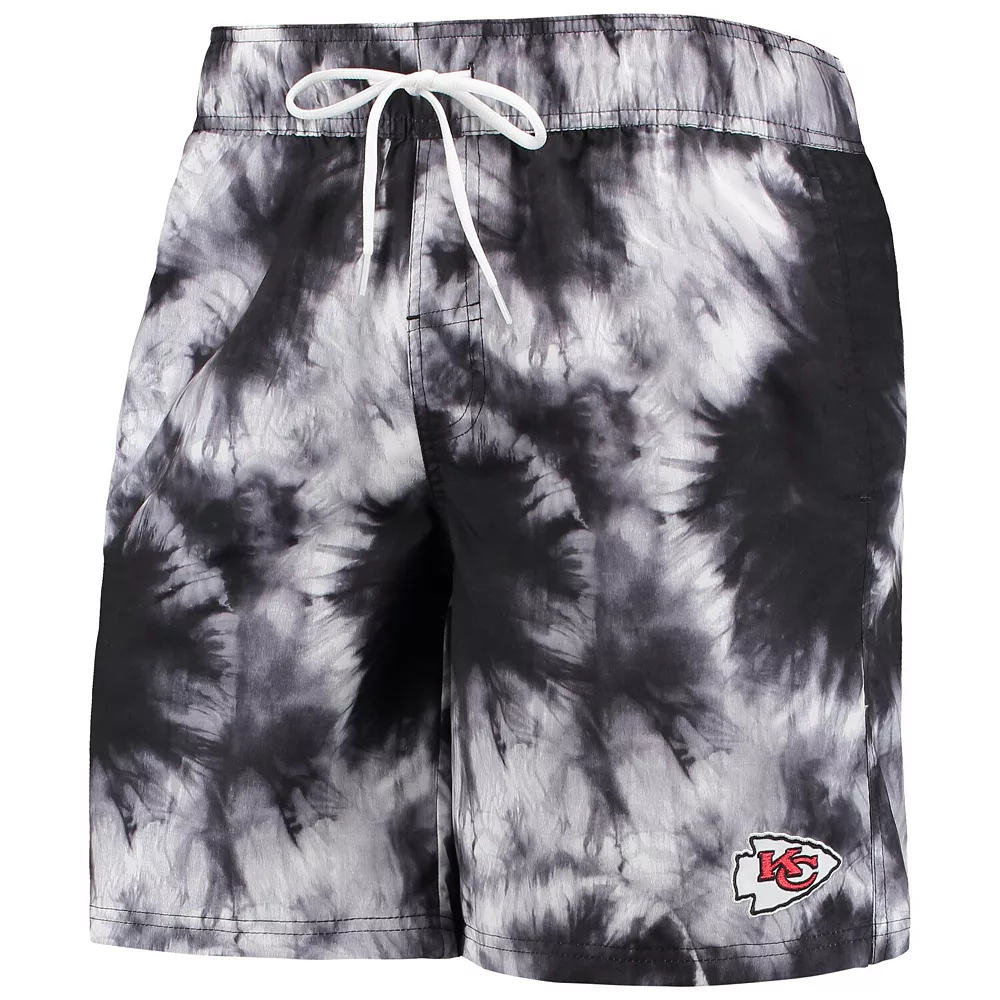 Men's G-III Sports by Carl Banks Black Kansas City Chiefs Splash Volley Swim Shorts 4 Men's G-III Sports by Carl Banks Black Kansas City Chiefs Splash Volley Swim Shorts - Image 2