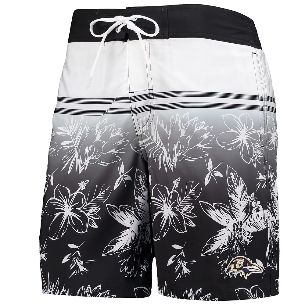Men's G-III Sports by Carl Banks Black Baltimore Ravens Island Volley Swim Shorts 5 Men's G-III Sports by Carl Banks Black Baltimore Ravens Island Volley Swim Shorts - Image 3