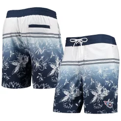 Men's G-III Sports by Carl Banks Navy Tennessee Titans Island Volley Swim Shorts