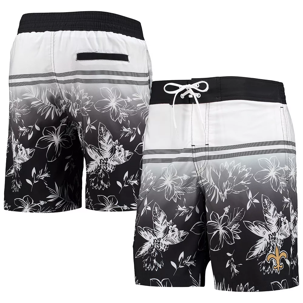 Men's G-III Sports by Carl Banks Black New Orleans Saints Island Volley Swim Shorts 3 Men's G-III Sports by Carl Banks Black New Orleans Saints Island Volley Swim Shorts