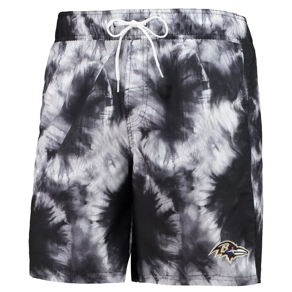 Men's G-III Sports by Carl Banks Black Baltimore Ravens Splash Volley Swim Shorts 5 Men's G-III Sports by Carl Banks Black Baltimore Ravens Splash Volley Swim Shorts - Image 3