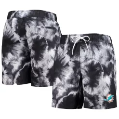 Men's G-III Sports by Carl Banks Black Miami Dolphins Splash Volley Swim Shorts