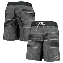 Men's G-III Sports by Carl Banks Black Baltimore Ravens Horizon Swim Shorts