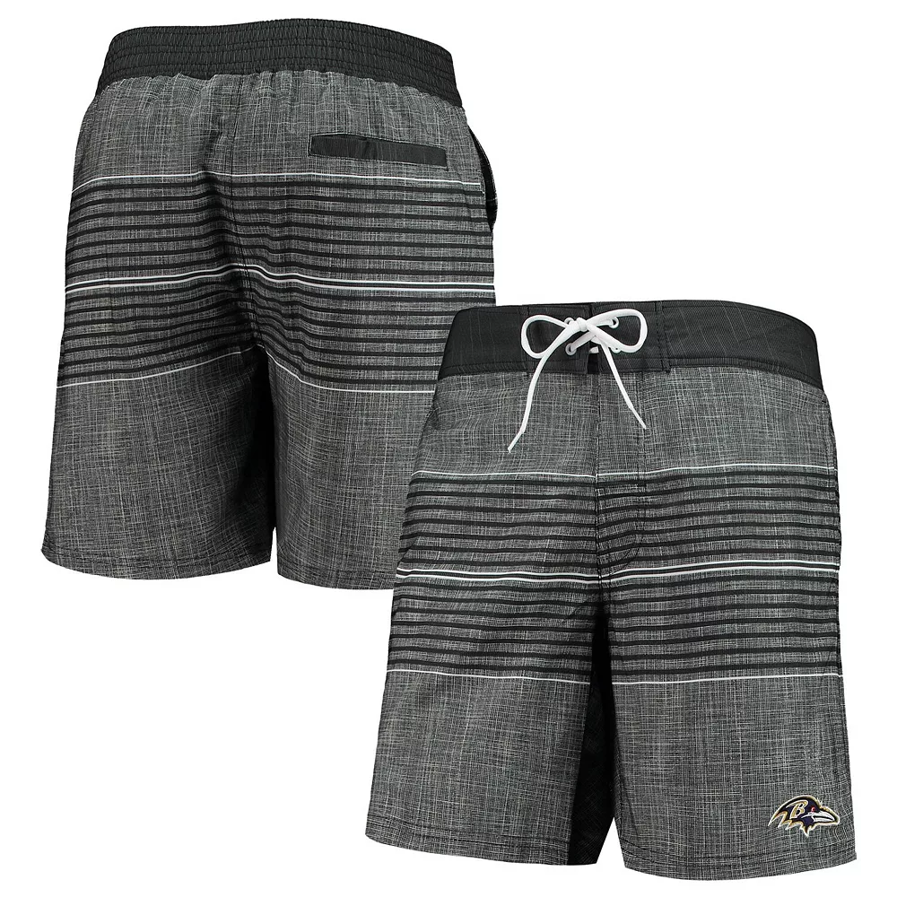 Men's G-III Sports by Carl Banks Black Baltimore Ravens Horizon Swim Shorts 4 Men's G-III Sports by Carl Banks Black Baltimore Ravens Horizon Swim Shorts - Image 2