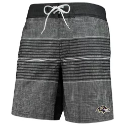 Men's G-III Sports by Carl Banks Black Baltimore Ravens Horizon Swim Shorts 8 Men's G-III Sports by Carl Banks Black Baltimore Ravens Horizon Swim Shorts -G-III Sales Shop 5752390 ALT2