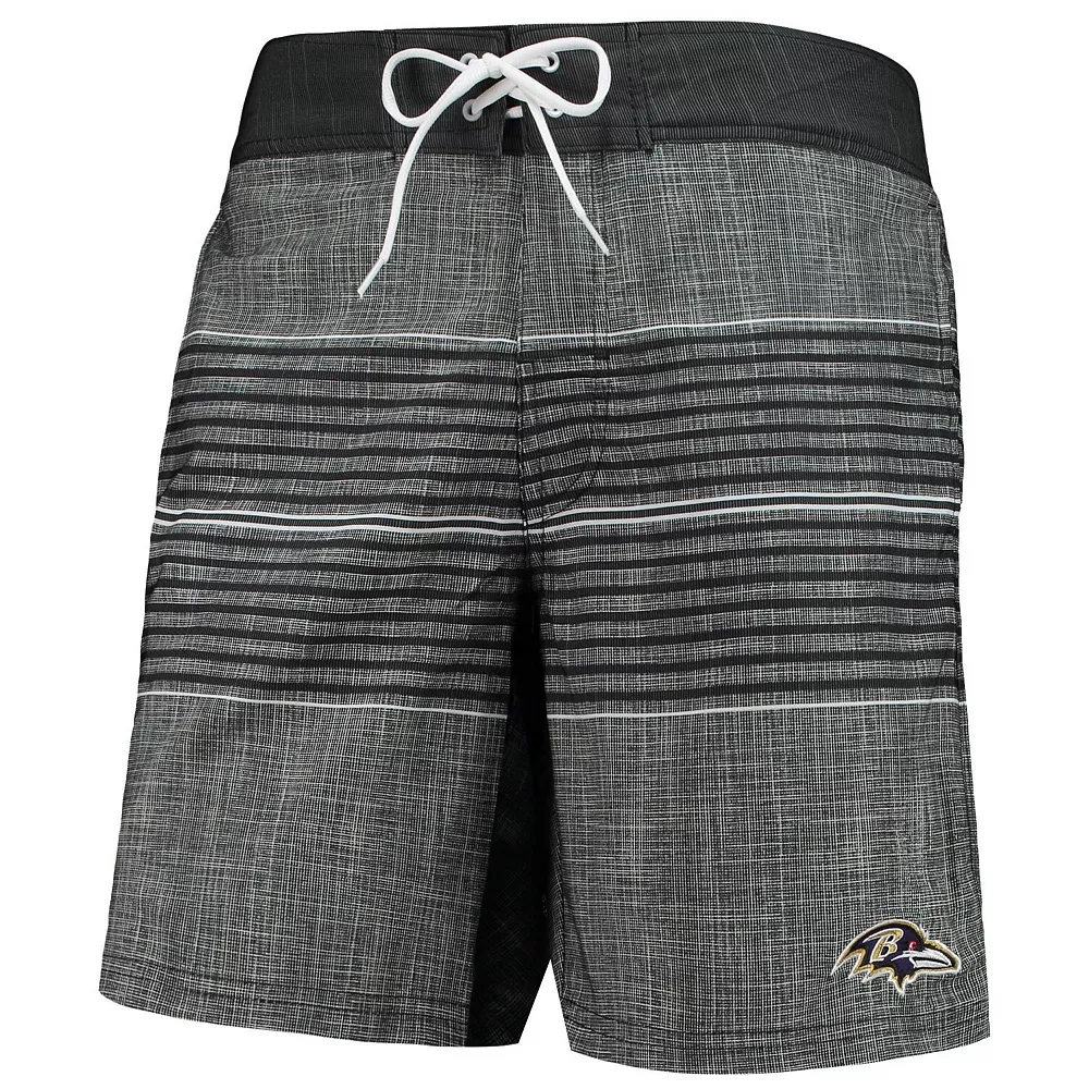 Men's G-III Sports by Carl Banks Black Baltimore Ravens Horizon Swim Shorts 5 Men's G-III Sports by Carl Banks Black Baltimore Ravens Horizon Swim Shorts - Image 3