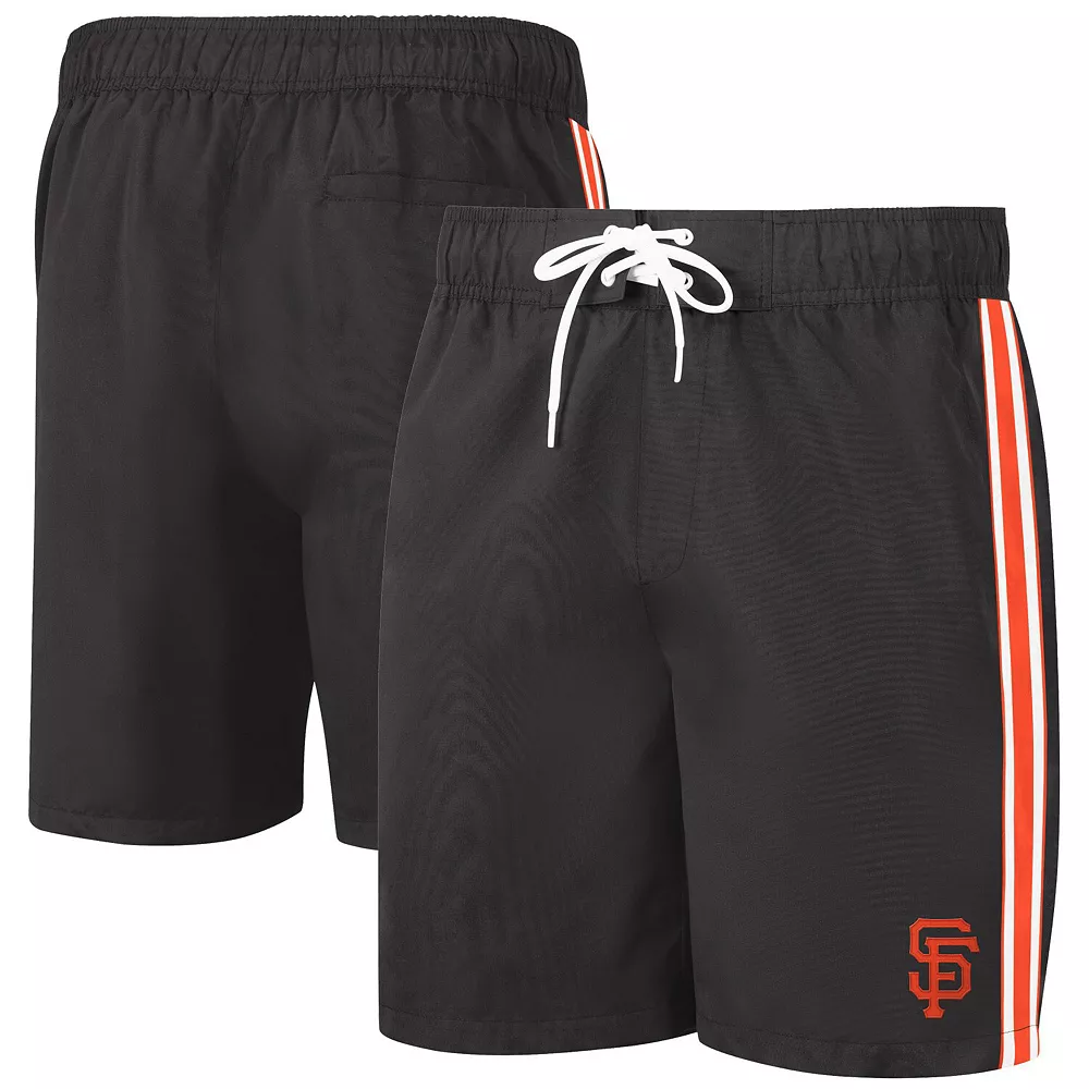 Men's G-III Sports by Carl Banks Black San Francisco Giants Sand Beach Volley Swim Shorts 4 Men's G-III Sports by Carl Banks Black San Francisco Giants Sand Beach Volley Swim Shorts - Image 2