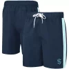 Men's G-III Sports by Carl Banks Deep Sea Blue Seattle Kraken Sand Beach Swim Shorts -G-III Sales Shop 5761539